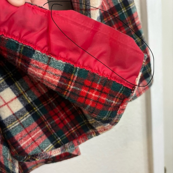 Swanndri Vtg 90s Swanndri NZ Red Plaid Wool Flannel - Picture 6 of 9